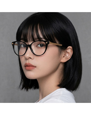 베르사체 안경테 VE3353 GB1 닝닝 착용 명품 럭셔리 패션 여자 남자