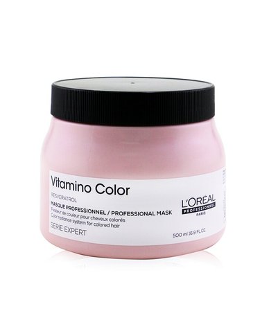 로레알 Professionnel Serie Expert Vitamino Color Resveratrol Color Radiance Sy. Mask For Colored Hair Salon Product 500ml