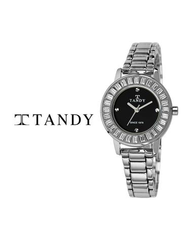 [TANDY] 탠디 럭셔리 여성용 쥬얼워치(오스트리아 스톤 식입) T-4034 블랙