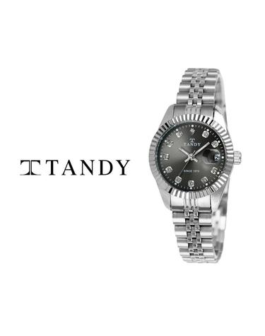 [TANDY] 탠디 럭셔리 커플 메탈 손목시계(오스트리아 스톤 식입) T-3909 여자 실버