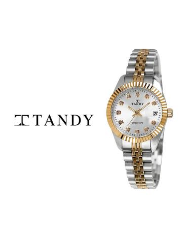 [TANDY] 탠디 럭셔리 커플 메탈 손목시계(오스트리아 스톤 식입) T-3909 여자 골드콤비