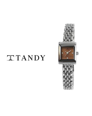 TANDY 탠디 럭셔리 여성용 쥬얼워치 (오스트리아스톤 식입) T-4023 라이트 브라운