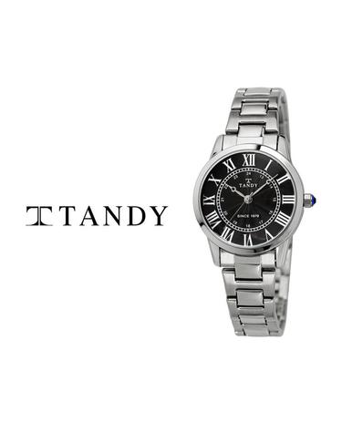 TANDY 탠디 클래식 커플 메탈 손목시계 T-3714 여자 블랙