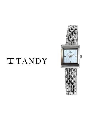 TANDY 탠디 럭셔리 여성용 쥬얼워치 (오스트리아스톤 식입) T-4023 화이트 자개