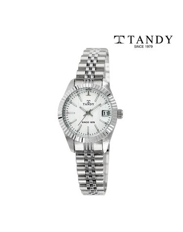 [TANDY] 탠디 럭셔리 메탈 손목시계(오스트리아 스톤 식입) T-3921 여자 빈티지화이트