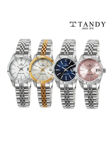 [TANDY] 탠디 럭셔리 여성용 메탈 손목시계(오스트리아 스톤 식입)T-3921F 4종 중 택1