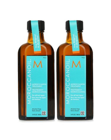 모로칸오일 헤어 케어 모로코 오일 트리트먼트  오리지널 모든 헤어 타입용 듀오 세트 200ml100mlx2