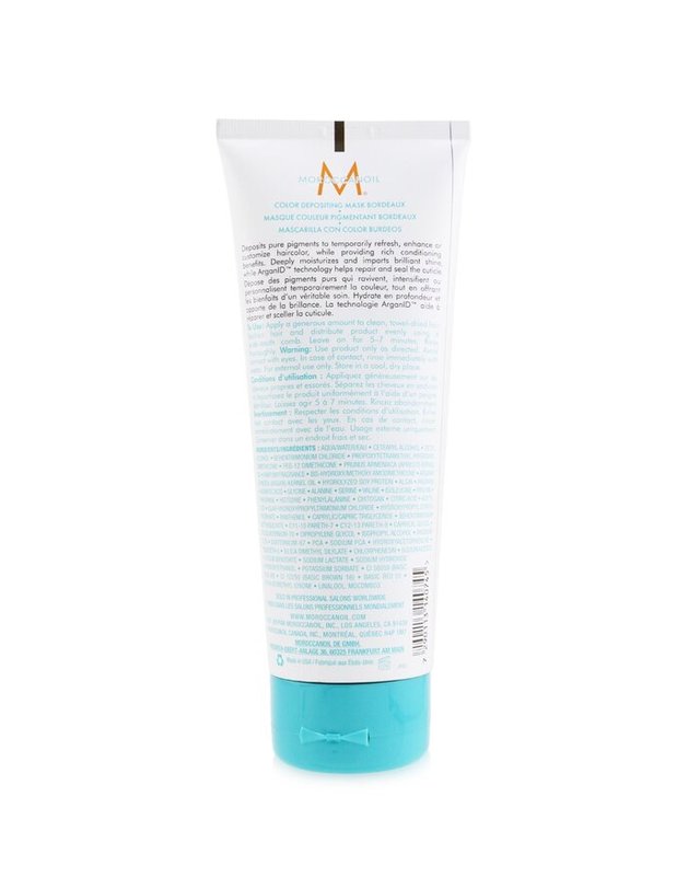 모로칸오일 모로칸오일 헤어 케어 컬러 디포지팅 마스크 # 보르도 200ml 착용컷