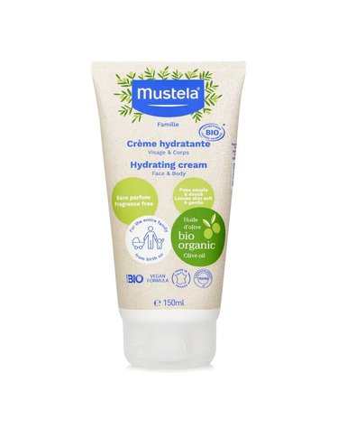 무스텔라 올리브 오일이 된 오가닉 하이드레이팅 페이스 앤 바디 크림 향기 프리 150ml