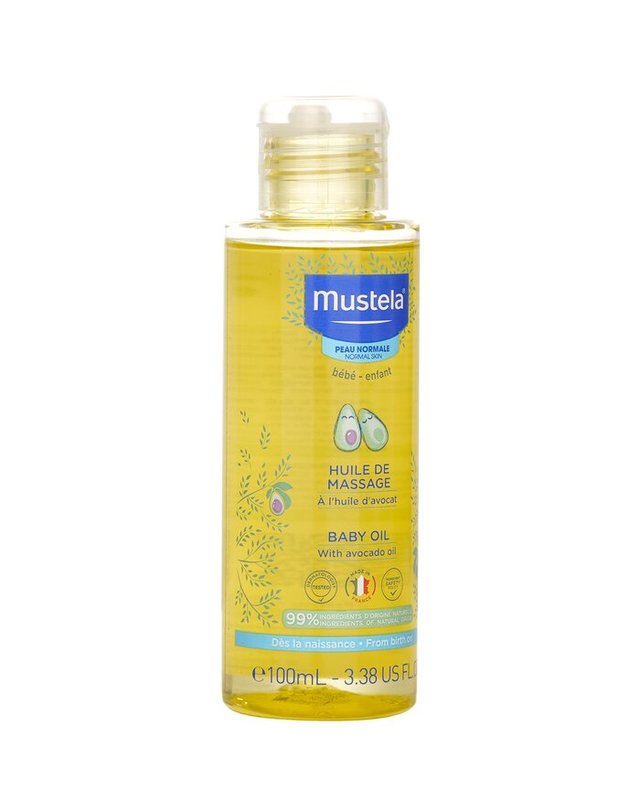 무스텔라 무스텔라 베이비 오일 중성 피부용 100ml 착용컷
