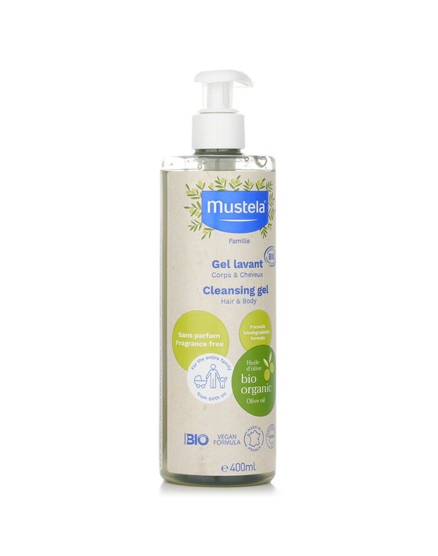 무스텔라 무스텔라 바이오 오가닉 클렌징 젤 헤어바디용 400ml 착용컷
