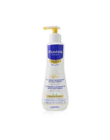 무스텔라 Nourishing Cleansing Gel with Cold Cream For Hair Body For Dry Skin 300ml