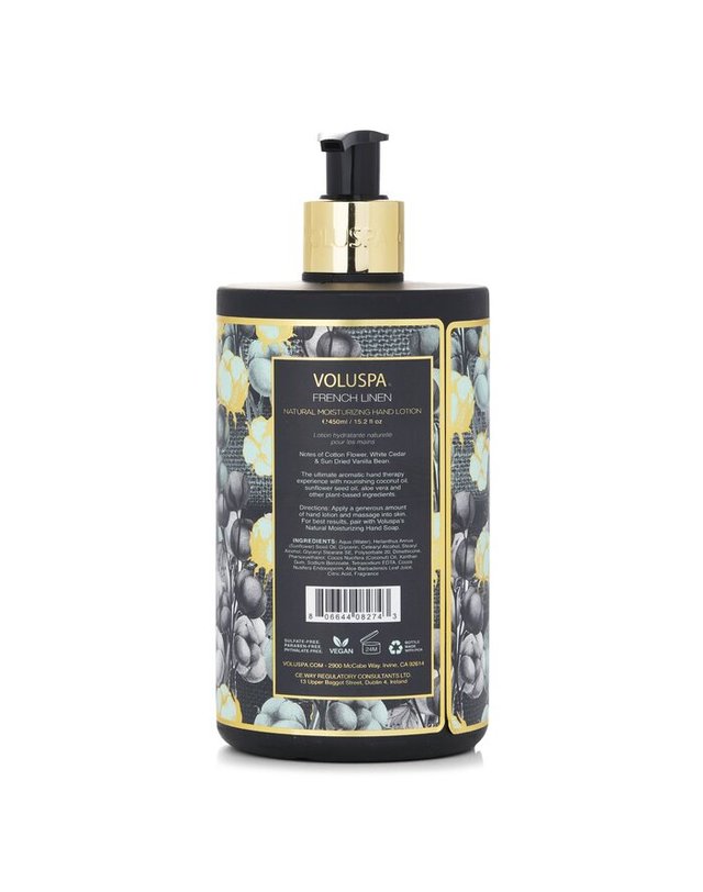 볼루스파 볼루스파 프렌치 린넨 프렌치 린넨 천연 보습 핸드 로션 450ml 착용컷