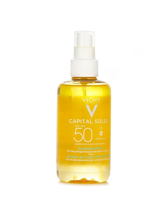 비쉬 비쉬 캐피탈 솔레이 하이드레이팅 솔라 프로텍티브 워터 SF 50 200ml 착용컷