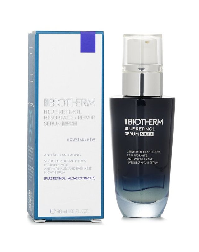 비오템 비오템 블루 레티놀 리서페이싱 + 나이트 세럼 30ml 착용컷