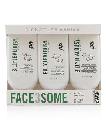 빌리 젤러시 페이스 쓰리섬 키트: 페이스 모이스처라이저 88ml + 엑스폴리에이팅 페이셜 클렌저 88ml + 젠틀 데일리 페이셜 클렌저 88ml 3pcs
