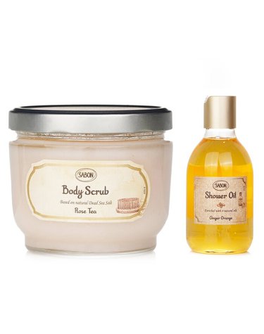 사봉 Body Care 바디 스크럽  로즈 티  샤워 오일  진저 오렌지 2pcs