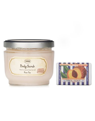 사봉 Body Care 사본 바디 스크럽  로즈 티  네스티 단테 르 델리지오즈 내추럴 비누  피치 2pcs