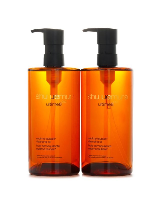 슈에무라 슈에무라 울티메8 서브림 뷰티 클렌징 오일 450ml x2 착용컷