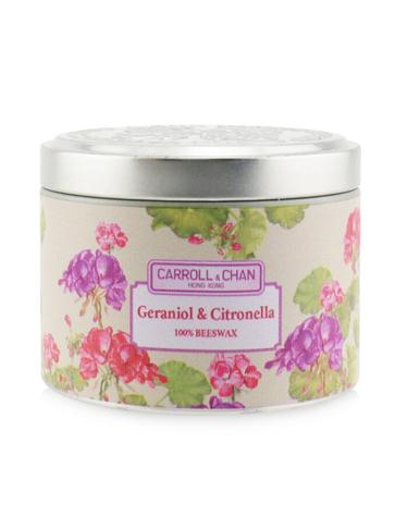 The Candle Company (Carroll & Chan) 100% 비왁스 틴 캔들 게라니올 앤 시트로넬라 (8x6) cm