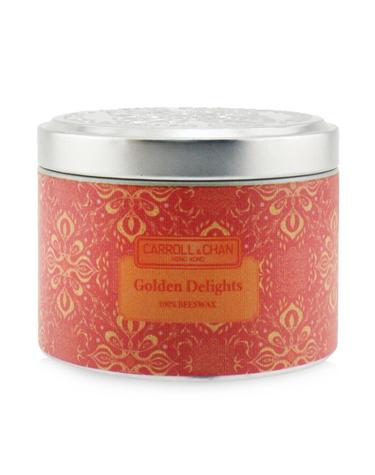 The Candle Company (Carroll & Chan) 100% 비왁스 틴 캔들 골든 딜라이츠 (8x6) cm
