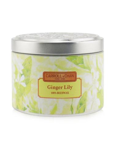 The Candle Company (Carroll & Chan) 100% 비왁스 틴 캔들 진저 릴리 (8x6) cm