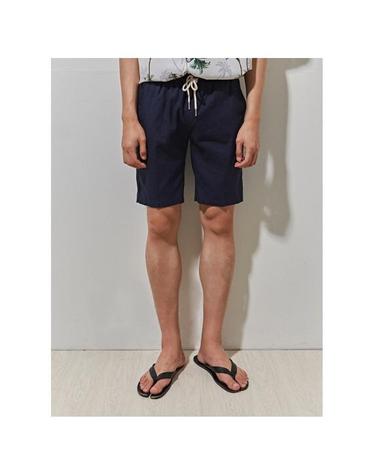 kiev linen half pants (navy)