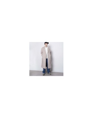 M44 wool iong coat ivory