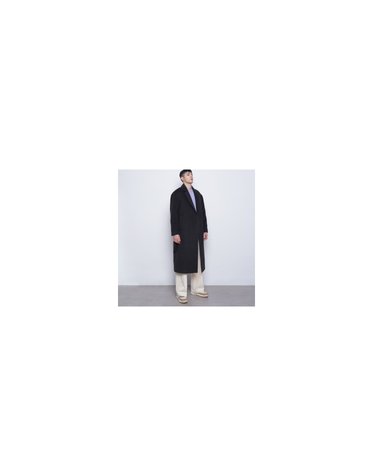 M44 wool iong coat black