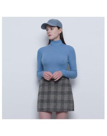 W25 fleece pola tee blue
