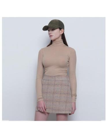 W25 fleece pola tee beige