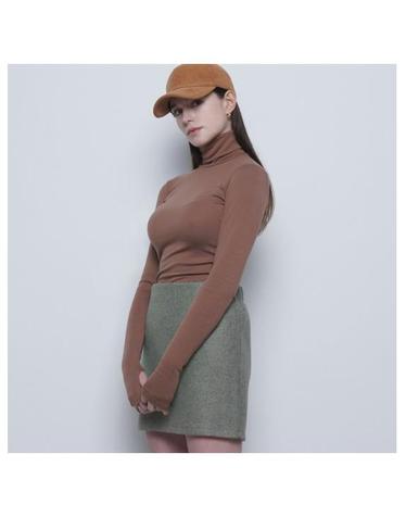 W25 uni warm warmer pola tee brown