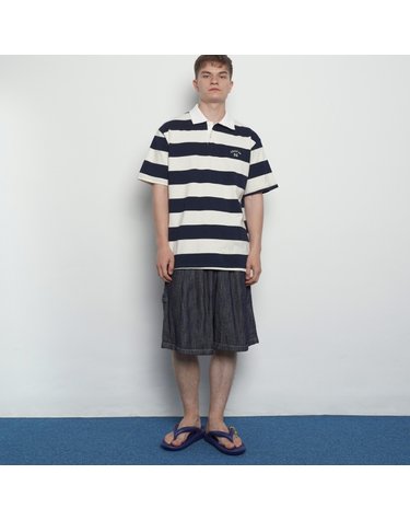 M197 summer half wide jean