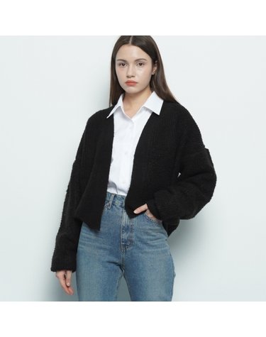 W17 soul fit cardigan black