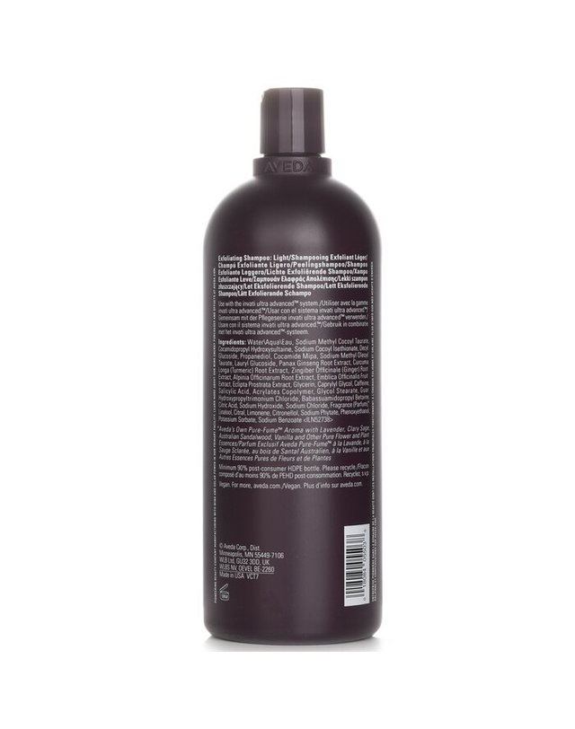 아베다 아베다 인바티 울트라 어드밴스드 엑스폴리에이팅 샴푸 라이트 1000ml 착용컷