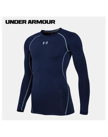 [S사이즈] UA 히트기어 컴프레션 긴팔 티셔츠 1257471-410 Navy