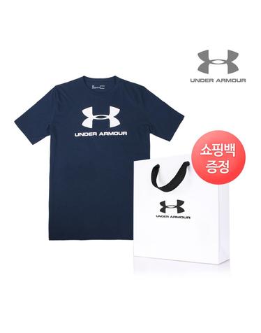 [언더아머] 반팔티셔츠]로고 SS UT-J 네이비 (쇼핑백증정)