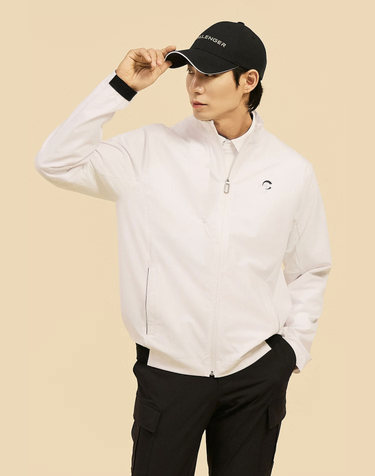 [온라인단독] [챌린저] 남성 테크니컬 하이넥 바람막이 자켓 화이트