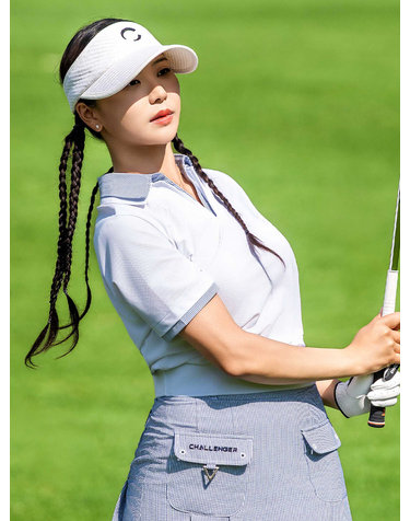 여성 레이어드 카라 반팔 티셔츠 화이트