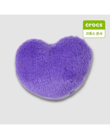 [갤러리아] [크록스 본사][액세서리] 보들보들 퍼플 하트 지비츠 10011849
