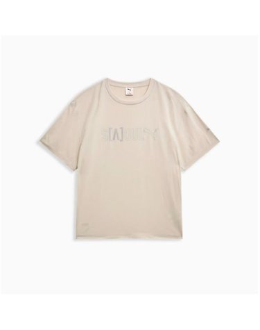 [갤러리아] 푸마(PUMA) 남녀공용 반팔 서울테크 우븐 티셔츠 63831682/아이보리