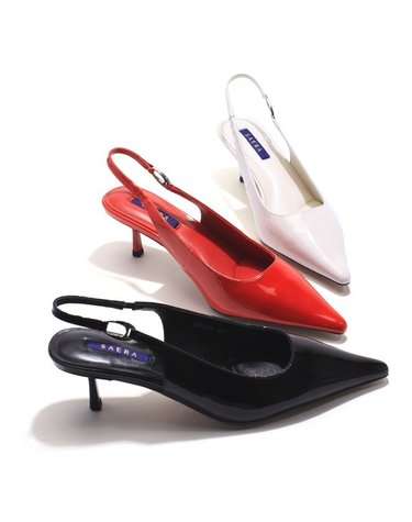 [갤러리아] SAERA 세라 여성 스틸레토 소가죽 슬링백 샌들 S26G004 3컬러 7CM
