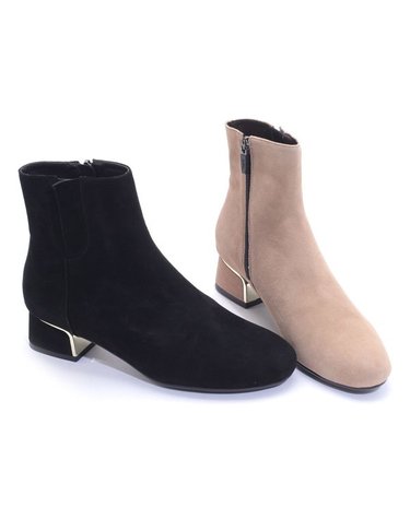 [갤러리아] SAERA 세라 여성 앵클부츠 S22A401 흑색,크림 4CM