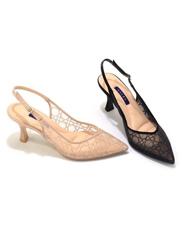 [갤러리아] SAERA 세라 여성 스틸레토 망사 슬링백 샌들 S24G008 2컬러 7CM