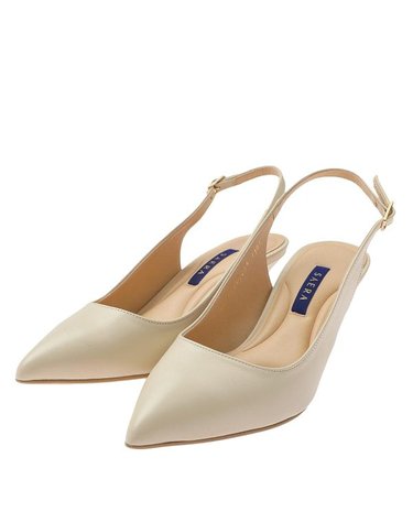 [갤러리아] SAERA 세라 여성 데일리 포인티드 토 슬링백 샌들 S24G004 아이보리 6CM