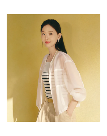 [갤러리아] [SI][26S/S] 스트라이프 브이넥 슬리브리스 (SCUCE29250)