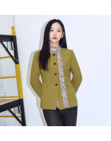 [갤러리아] [SI]노카라 소매 레터링 라인 자켓(SHP2026IJJ)