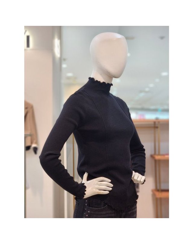씨 [갤러리아] [SI][25F/W] 물결 파이핑 탑 (SLUCX2967) 착용컷