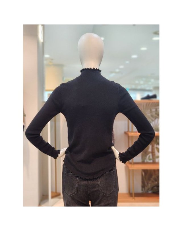 씨 [갤러리아] [SI][25F/W] 물결 파이핑 탑 (SLUCX2967) 착용컷