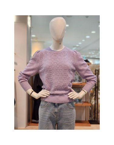 [갤러리아] [SI][24F/W] 시퀸 짜임 퍼프 슬리브 풀오버 (SDUCX29380)